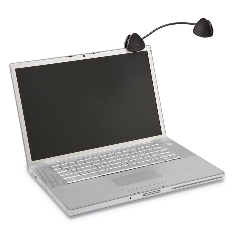 Kensington FlexClip Gooseneck Copyholder, Monitor/Laptop Mount, Plastic, Black