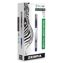 Zebra Z-Grip Flight Ballpoint Pen, Stick, Bold 1.2 mm, Blue Ink, White/Blue Fashion Accents Barrel, 12/Pack