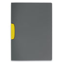 Durable DURASWING Report Cover, Clip Fastener, 8.5 x 11, Graphite/Graphite, 5/Pack