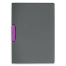 Durable DURASWING Report Cover, Clip Fastener, 8.5 x 11, Graphite/Graphite, 5/Pack