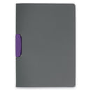 Durable DURASWING Report Cover, Clip Fastener, 8.5 x 11, Graphite/Graphite, 5/Pack