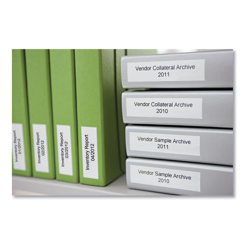 DYMO D1 Durable Labels, 0.5" x 23 ft, White, 6/Pack