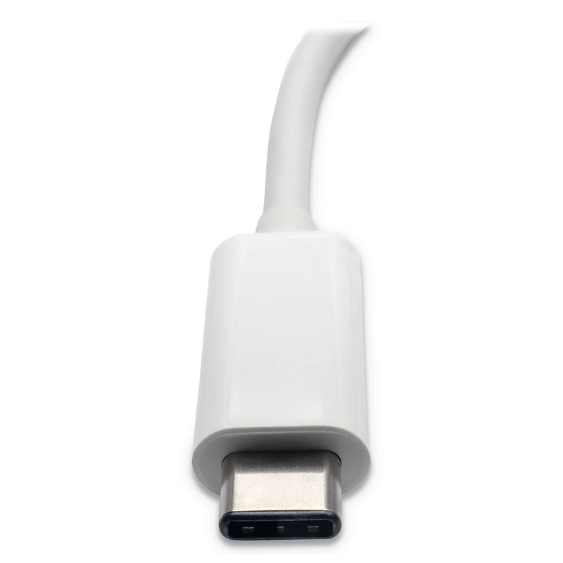 Tripp Lite USB 3.1 Gen 1 USB-C to DVI Adapter, USB-C PD Charging Port, 3", White