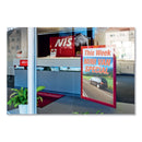 Durable DURAFRAME Sign Holder, 8.5 x 11, Red Frame, 2/Pack