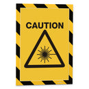 Durable DURAFRAME Security Magnetic Sign Holder, 8.5 x 11, Yellow/Black Frame, 2/Pack