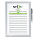 Durable DURAFRAME Note Sign Holder, 8.5 x 11, Silver Frame