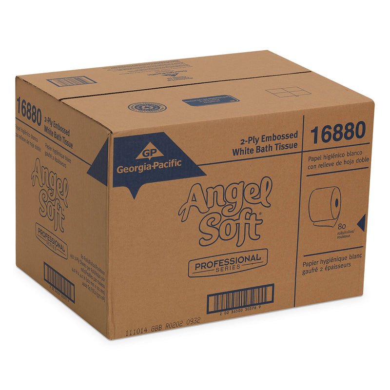 Georgia Pacific Angel Soft ps Premium Bathroom Tissue, Septic Safe, 2-Ply, White, 450 Sheets/Roll, 80 Rolls/Carton