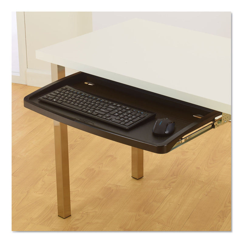 Kensington Comfort Keyboard Drawer with SmartFit System, 26w x 13.25d, Black