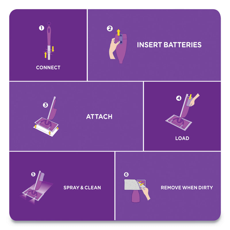 Swiffer WetJet System Cleaning-Solution Refill, Fresh Scent, 1.25 L Bottle, 4/Carton