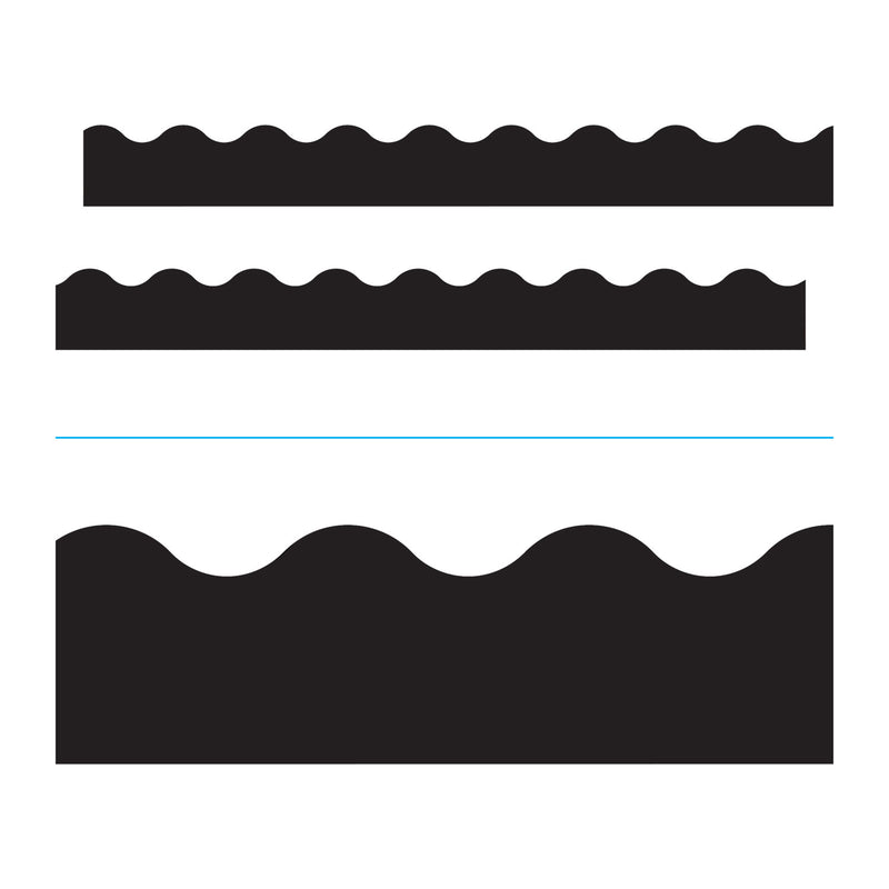 TREND Terrific Trimmers Solid Colors Board Trim, 2.25" x 39 ft, Black