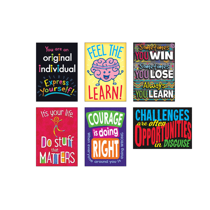 TREND ARGUS Poster Combo Pack, "Life Lessons", 13.38 x 19