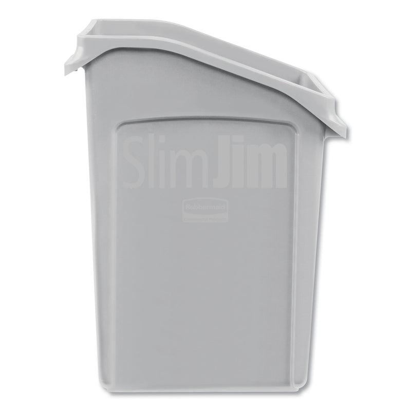 Rubbermaid Slim Jim Under-Counter Container, 23 gal, Polyethylene, Gray