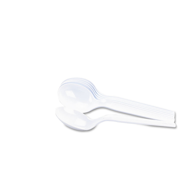 Dixie Plastic Cutlery, Heavy Mediumweight Soup Spoon, 100/Box
