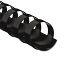 Fellowes Plastic Comb Bindings, 5/8" Diameter, 120 Sheet Capacity, Black, 25/Pack