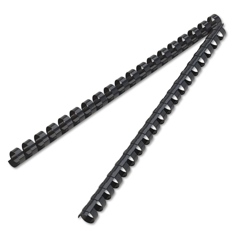 Fellowes Plastic Comb Bindings, 1/2" Diameter, 90 Sheet Capacity, Navy Blue, 100/Pack