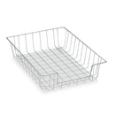 Fellowes Wire Desk Tray Organizer, 1 Section, Letter Size Files, 10" x 14.13" x 3", Silver