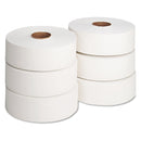 Georgia Pacific Jumbo Roll Bath Tissue, Septic Safe, 2-Ply, White, 3.5" x 2,000 ft, 6 Rolls/Carton