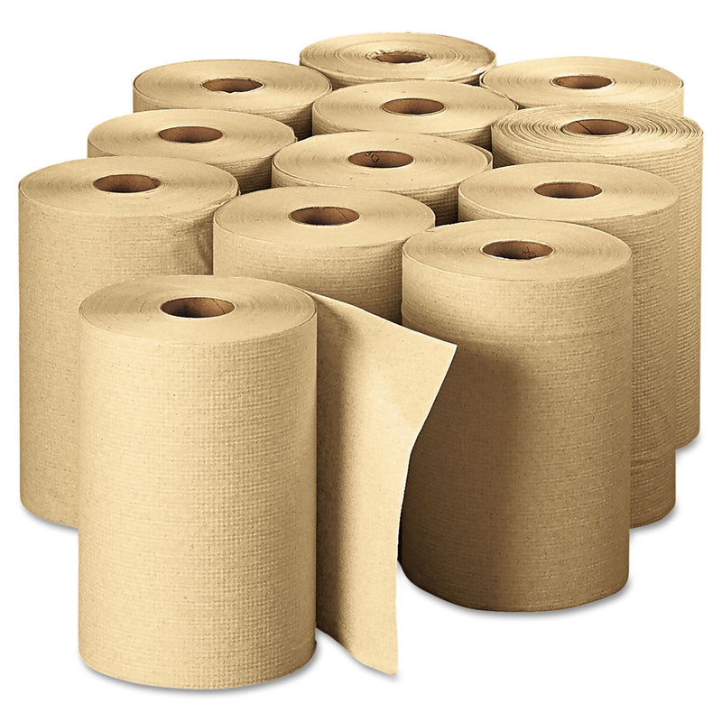 Georgia Pacific Pacific Blue Basic Nonperforated Paper Towels, 7.88 x 350 ft, Brown, 12 Rolls/Carton