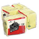 Brawny Dusting Cloths Quarterfold, 17 x 24, Yellow, 50/Pack, 4 Packs/Carton
