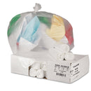 General Supply High-Density Can Liners, 33 gal, 9 microns, 33" x 39", Natural, 500/Carton