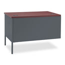 HON Metro Classic Series Workstation Return, Right, 42w x 24d x 29.5h, Mahogany/Charcoal