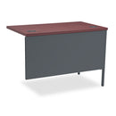 HON Metro Classic Series Workstation Return, Left, 42w x 24d x 29.5h, Mahogany/Charcoal