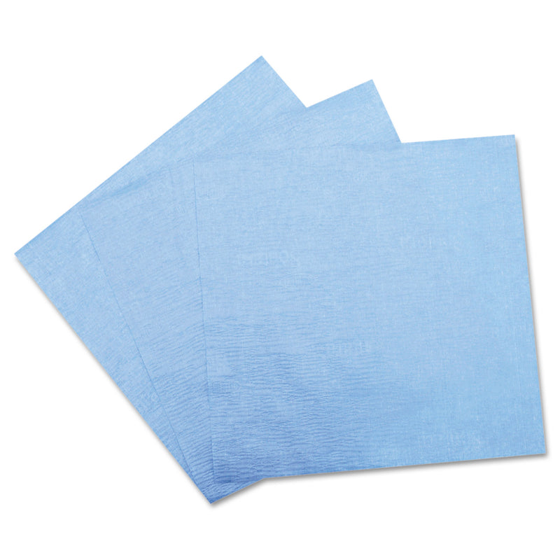 HOSPECO Sontara EC Engineered Cloths, 12 x 12, Blue, 100/Pack, 10 Packs/Carton