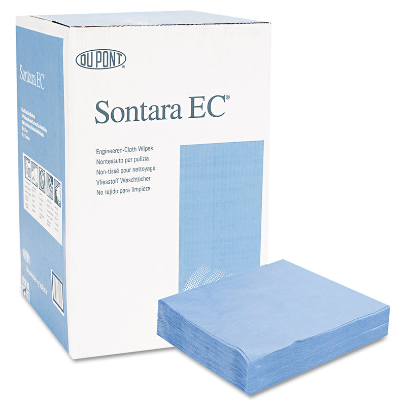 HOSPECO Sontara EC Engineered Cloths, 12 x 12, Blue, 100/Pack, 10 Packs/Carton