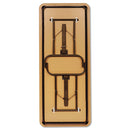 Iceberg OfficeWorks Commercial Wood-Laminate Folding Table, Rectangular Top, 72w x 30d x 29h, Mahogany