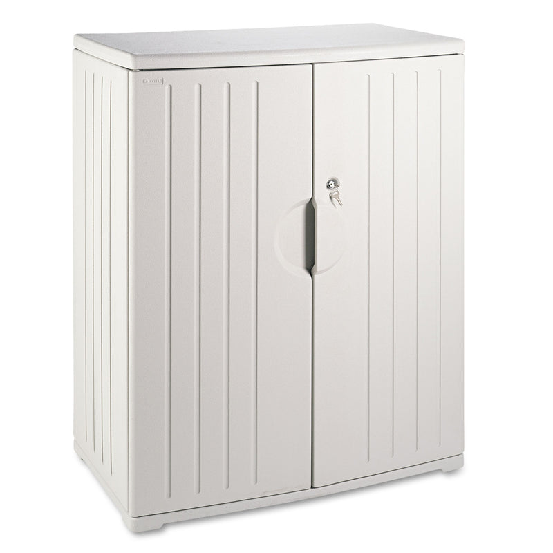 Iceberg Rough n Ready Storage Cabinet, Two-Shelf, 36 x 22 x 46, Platinum