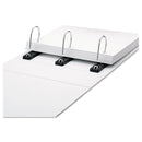 find It Gapless Loop Ring View Binder, 3 Rings, 4" Capacity, 11 x 8.5, White