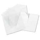 Innovera Self-Adhesive CD/DVD Sleeves, 1 Disc Capacity, Clear, 10/Pack