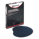 Innovera Mouse Pad with Fabric-Covered Gel Wrist Rest, 10.37 x 8.87, Blue