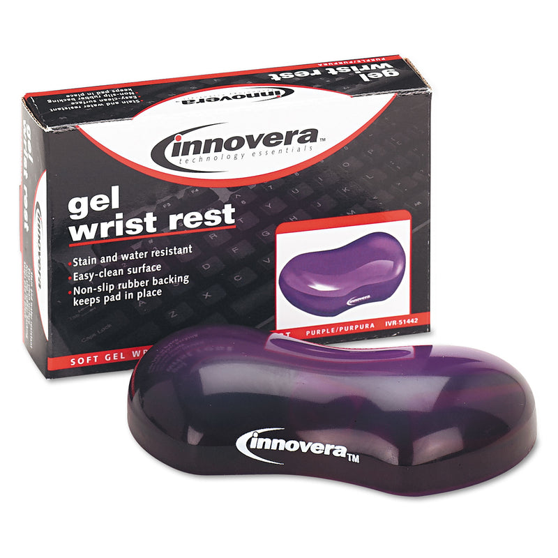 Innovera Gel Mouse Wrist Rest, 4.75 x 3.12, Purple