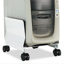 Innovera Metal Mobile CPU Stand, 10.25w x 10.63d x 9.75h, Light Gray