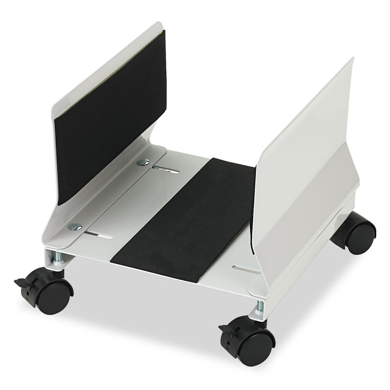 Innovera Metal Mobile CPU Stand, 10.25w x 10.63d x 9.75h, Light Gray