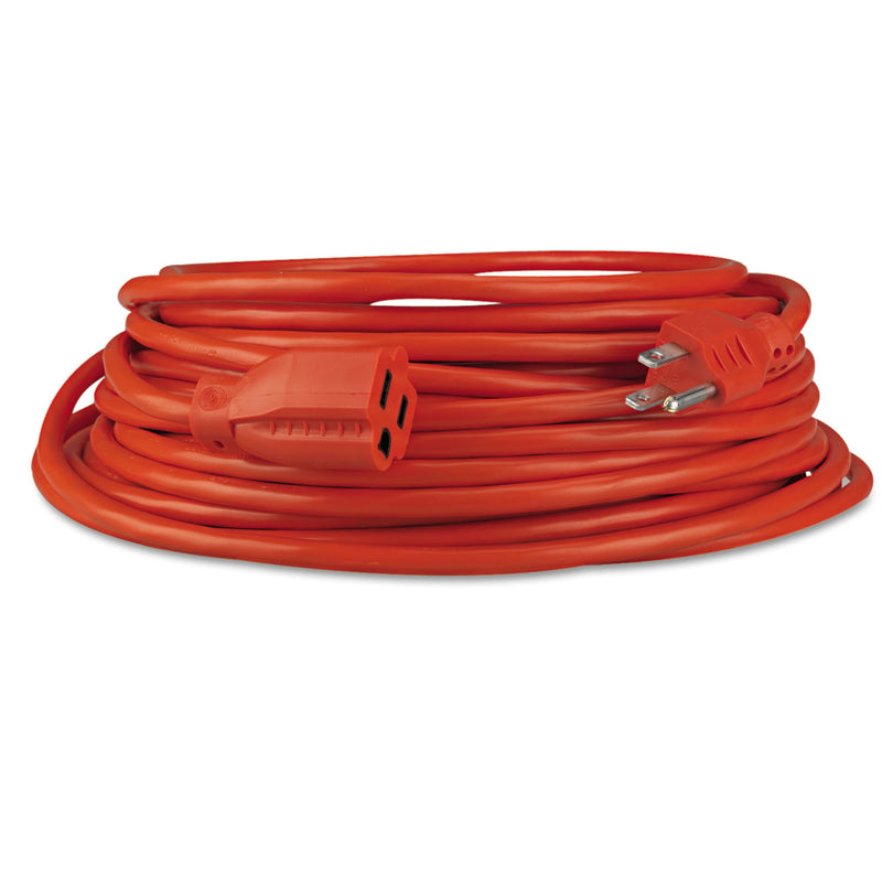 Innovera Indoor/Outdoor Extension Cord, 50 ft, 13 A, Orange