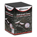 Innovera Standard DVD Case, Black, 10/Pack
