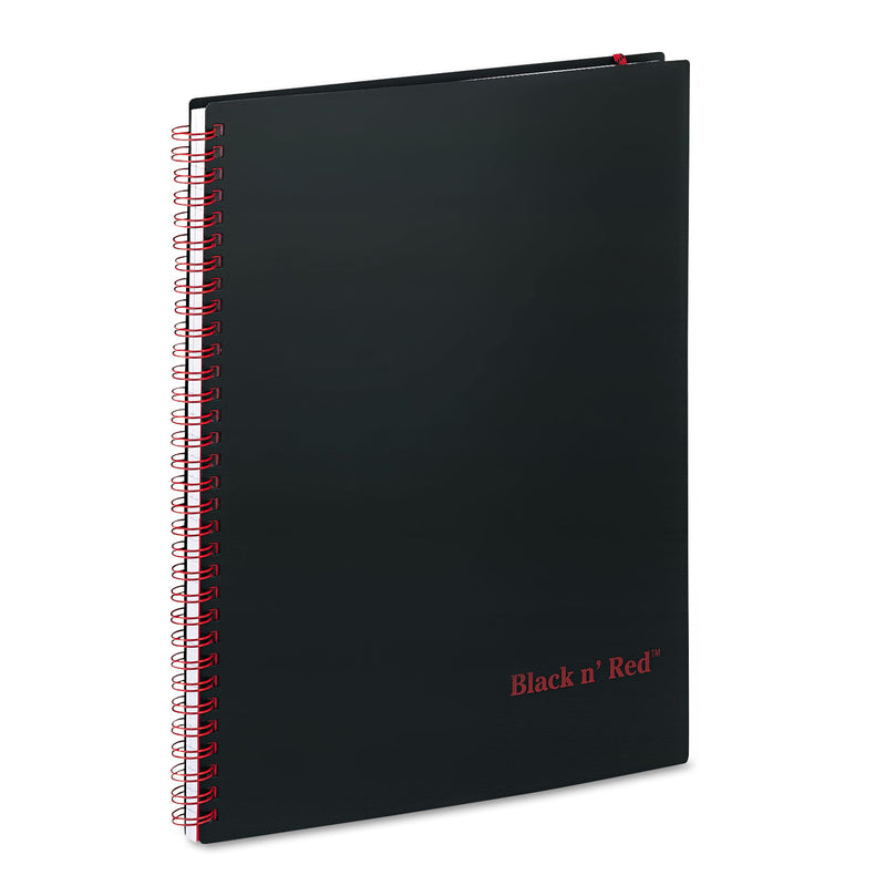 Black n' Red Flexible Cover Twinwire Notebook, SCRIBZEE Compatible, 1 Subject, Wide/Legal Rule, Black Cover, 11 x 8.5, 70 Sheets