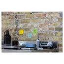 Post-it Water-Resistant Self-Stick Notes, 3" x 3", Assorted Colors, 45 Sheets/Pad, 3 Pads/Pack