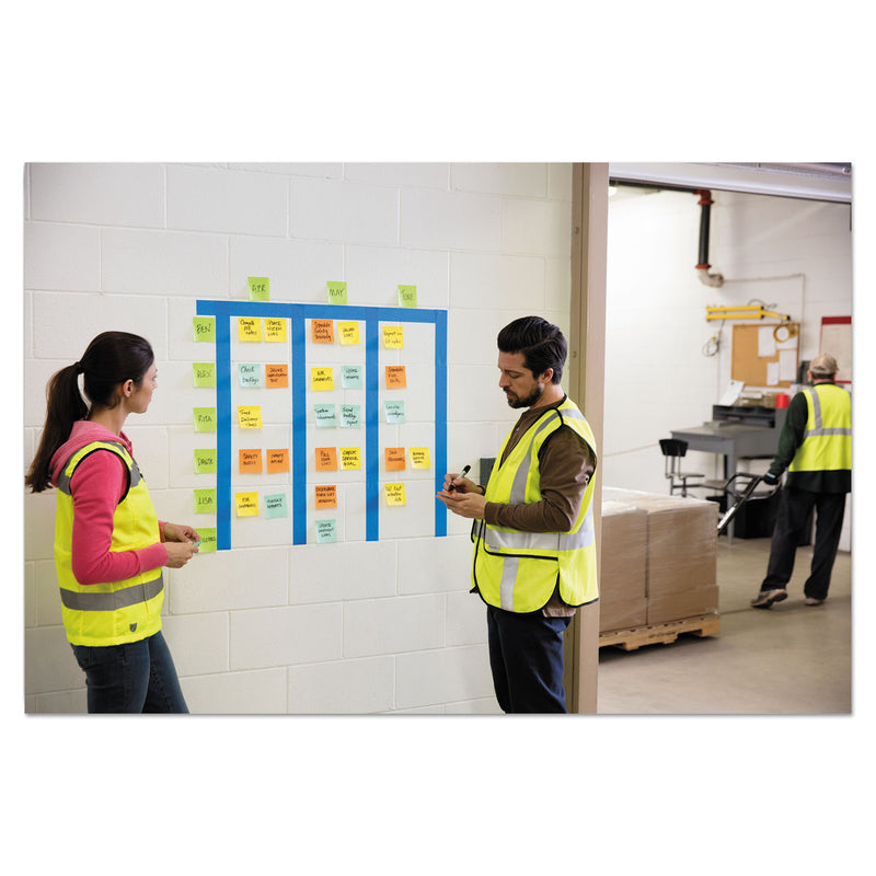 Post-it Water-Resistant Self-Stick Notes, 3" x 3", Orange, 45 Sheets/Pad, 12 Pads/Pack