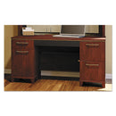 Bush Enterprise Collection Double Pedestal Desk, 60" x 28.63" x 29.75", Harvest Cherry, (Box 2 of 2)
