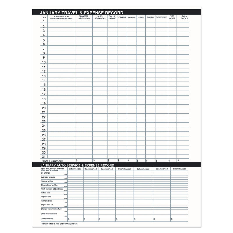 House of Doolittle Recycled Two Year Monthly Planner with Expense Logs, 8.75 x 6.88, Black Cover, 24-Month (Jan to Dec): 2023 to 2024