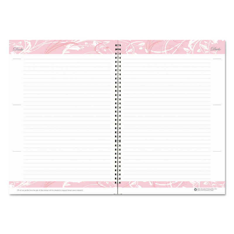 House of Doolittle Breast Cancer Awareness Recycled Ruled Monthly Planner/Journal, 10 x 7, Pink Cover, 12-Month (Jan to Dec): 2023