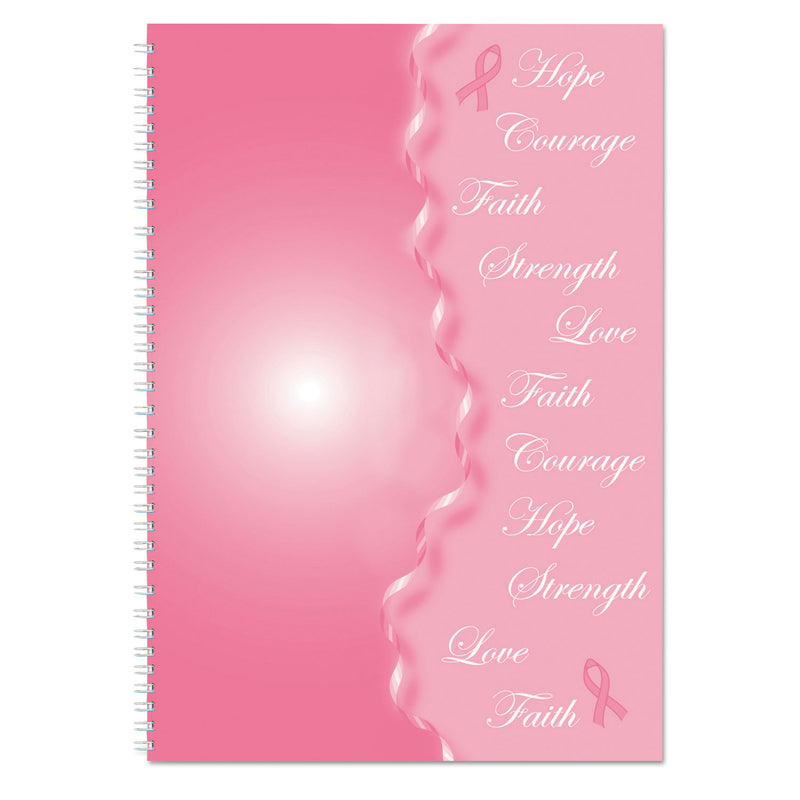 House of Doolittle Breast Cancer Awareness Recycled Ruled Monthly Planner/Journal, 10 x 7, Pink Cover, 12-Month (Jan to Dec): 2023