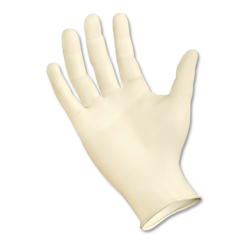 Boardwalk Powder-Free Latex Exam Gloves, Medium, Natural, 4 4/5 mil, 1000/Carton
