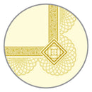 Southworth Premium Certificates, 8.5 x 11, Ivory/Gold with Spiro Gold Foil Border,15/Pack