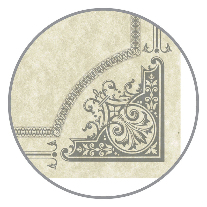 Southworth Parchment Certificates, Vintage, 8.5 x 11, Ivory with Silver Foil Border, 50/Pack