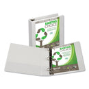 Samsill Earth's Choice Biobased D-Ring View Binder, 3 Rings, 2" Capacity, 11 x 8.5, White