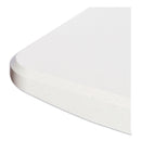 Alera Resin Rectangular Folding Table, Square Edge, 72w x 30d x 29h, Platinum